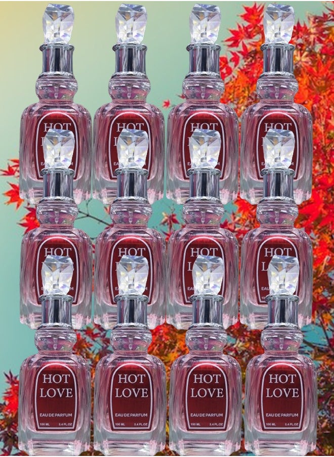 هوت 12 قطع عطر هوت لاف 100 مل  - Image 1