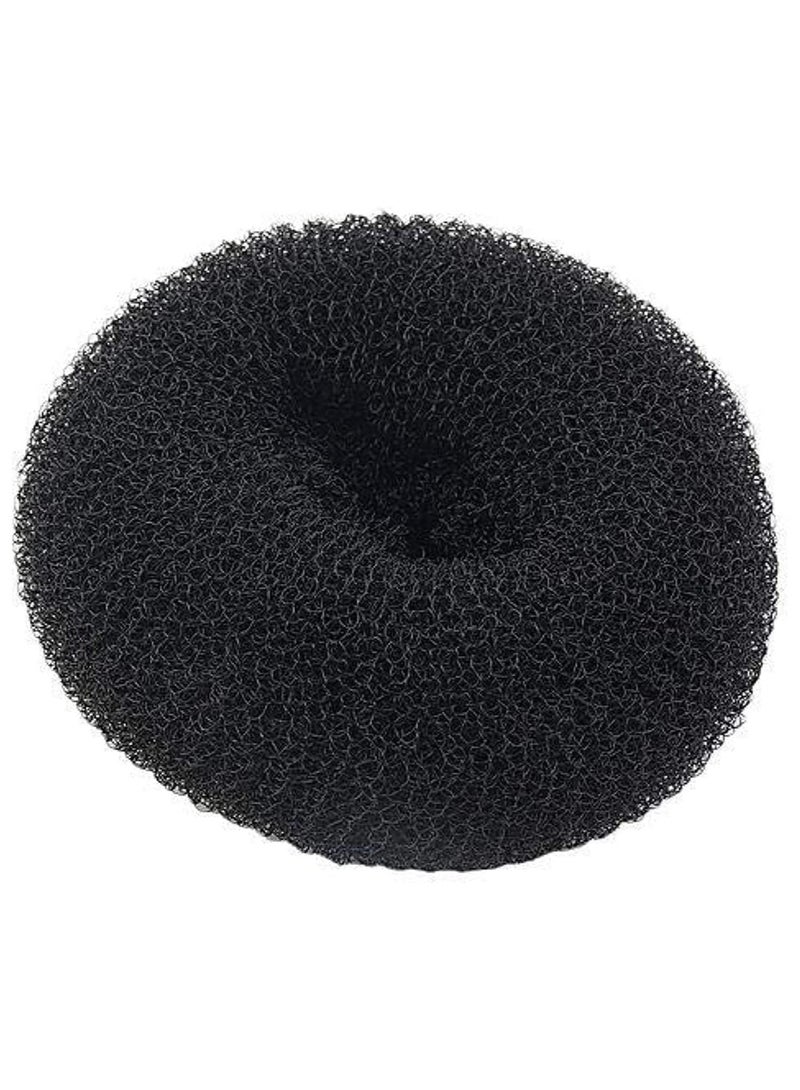 2 Hair Donut Bun Maker For Dark Hair Black -  X large - Image 5