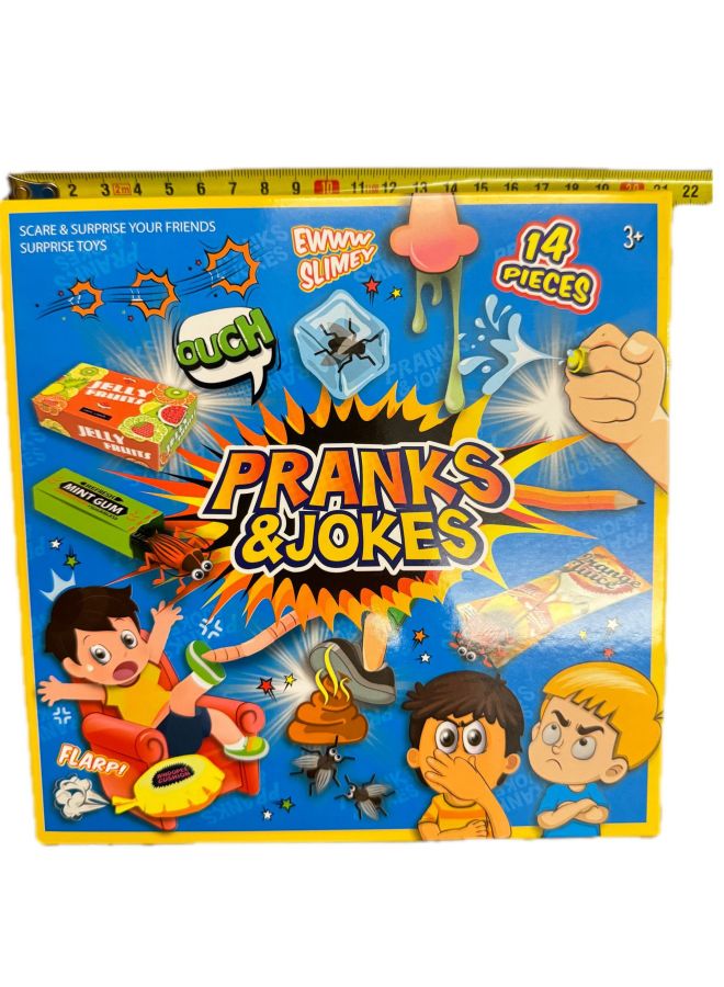 Halloween April Fool's Day Trick Toy Gift Box Suit Trick Suit Fly Chewing Gum Fart Mat-color:Tricky Set  - Image 3