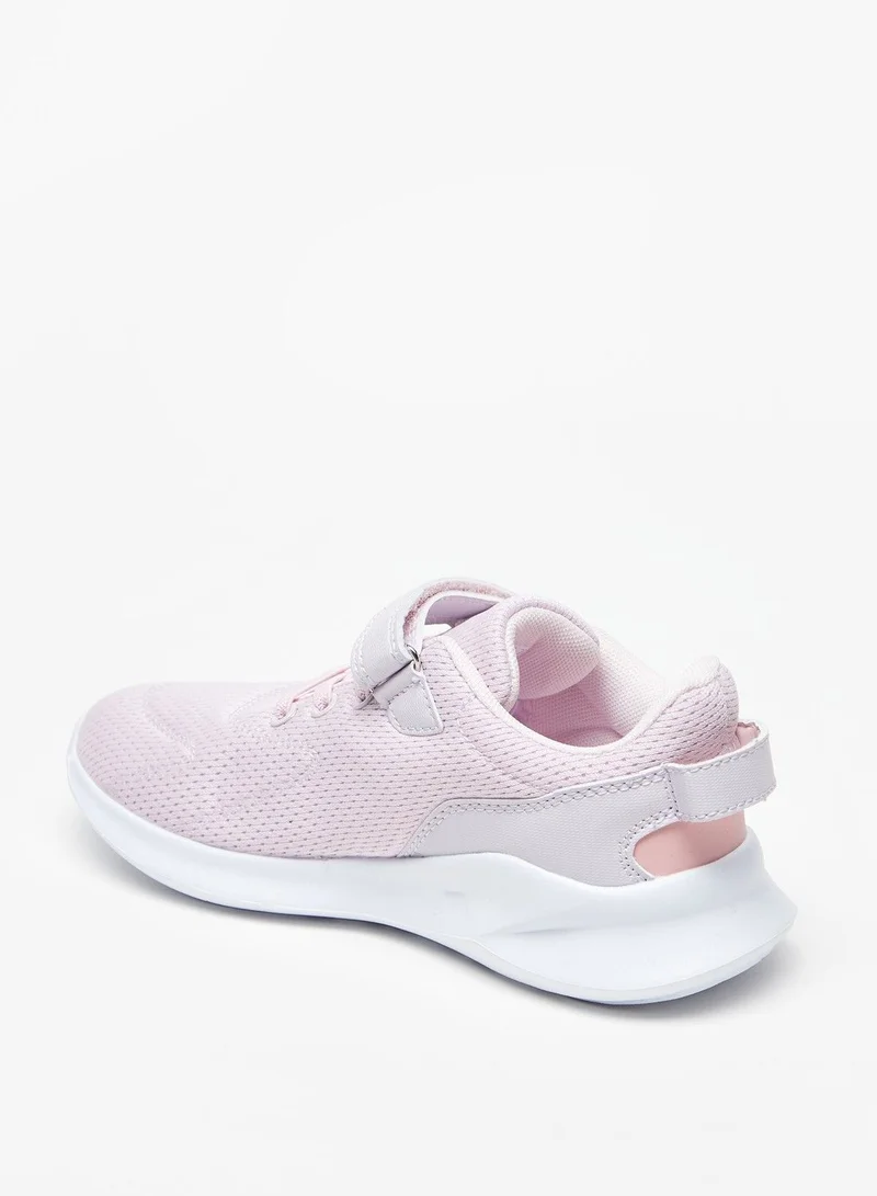shoexpress Textured Sneakers with Hook and Loop Closure