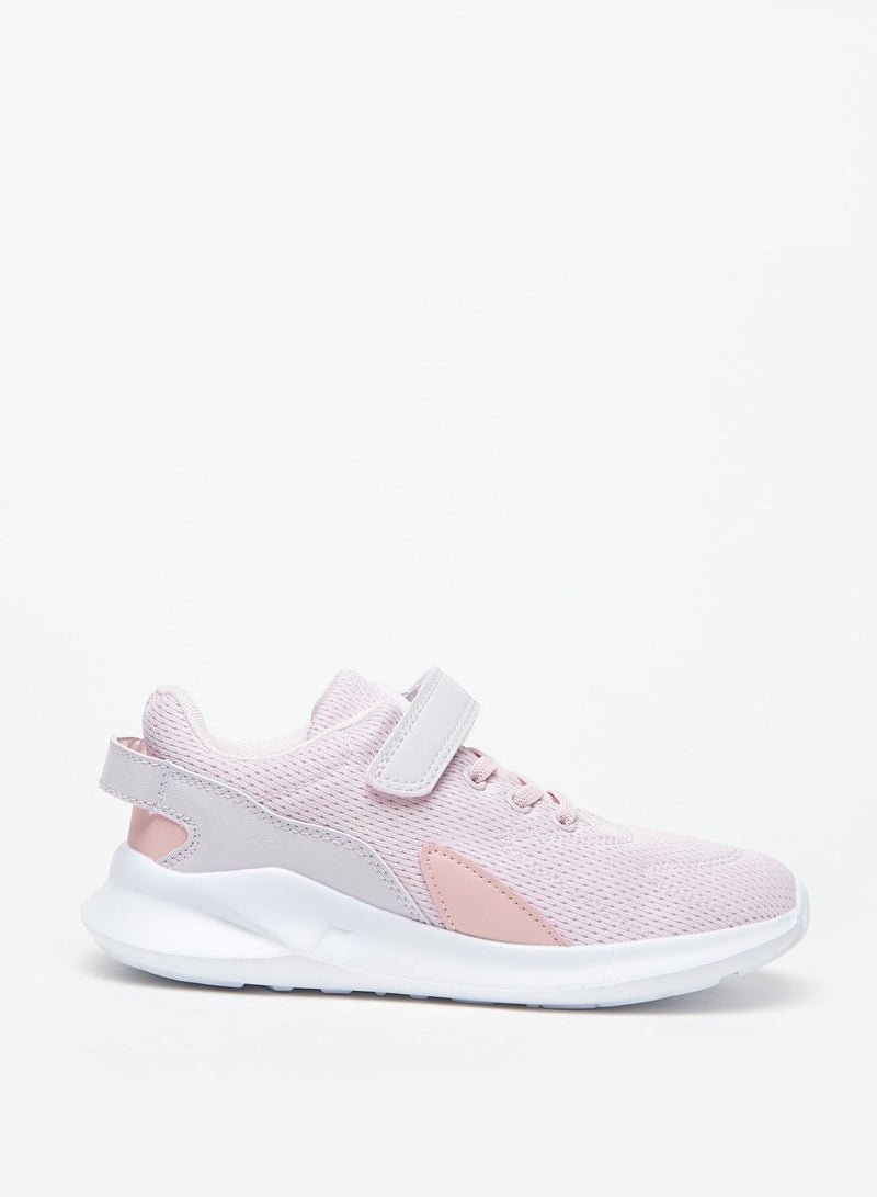 shoexpress Textured Sneakers with Hook and Loop Closure - Image 3