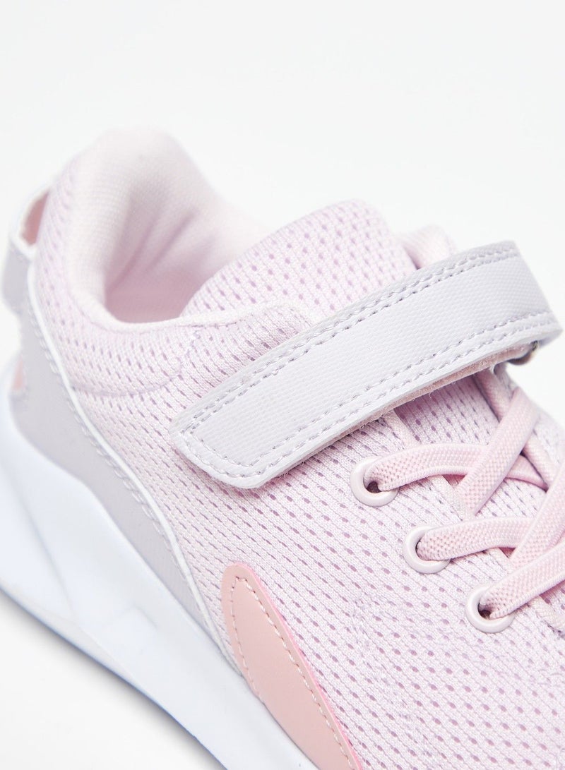 shoexpress Textured Sneakers with Hook and Loop Closure - Image 5