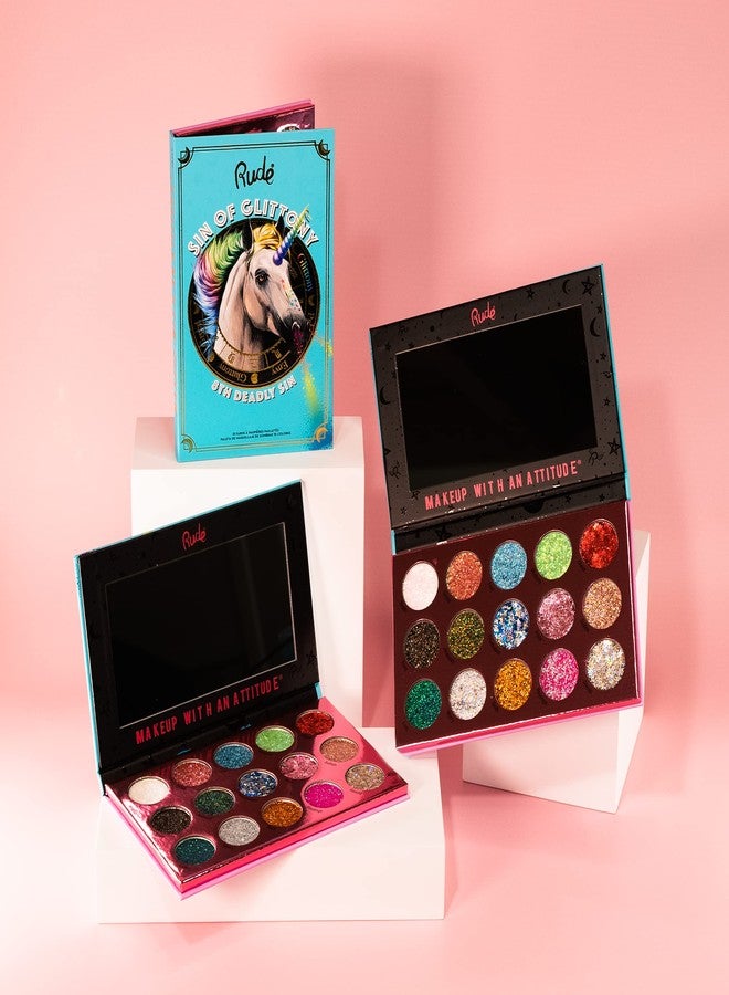 Rude باليت جليتر رود كوزمتيكس سين أوف غليتوني للنساء - 0.634 أونصة من ظلال العيون - Image 5
