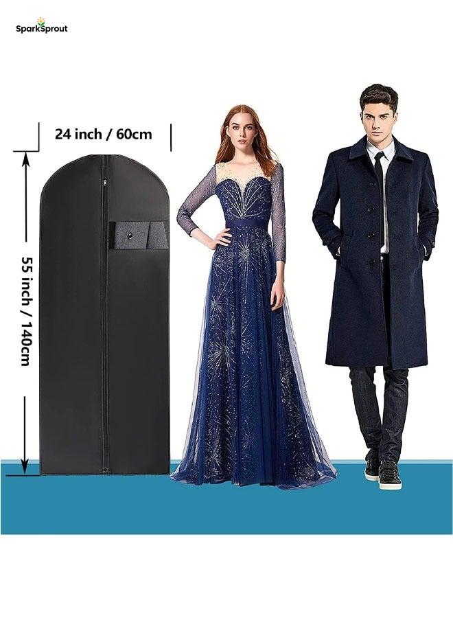 SparkSprout Dress Bag Garment Bag Suit Bags Clothes Covers with Transparent Window EVA Coat Bags for Wardrobe and Travel Dustproof, 5 Pack - Image 2