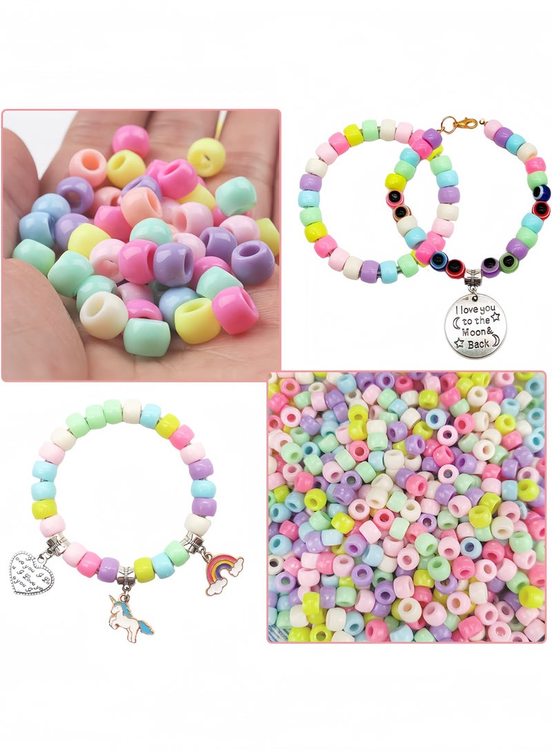 Girls Toys Bracelet Crafting Kit-3400 pieces of jewelry making materials,cute cartoon theme,suitable as a birthday and holiday Gifts for Girls Ages 5 6 7 8 9 10 11 12 Years Old - Image 3