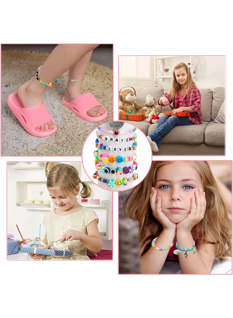 Girls Toys Bracelet Crafting Kit-3400 pieces of jewelry making materials,cute cartoon theme,suitable as a birthday and holiday Gifts for Girls Ages 5 6 7 8 9 10 11 12 Years Old - Image 5