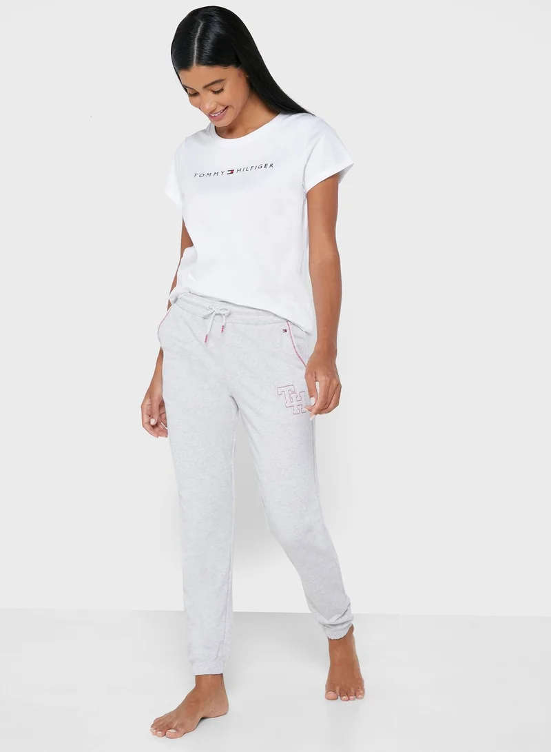 TOMMY HILFIGER Tie Waist Cuffed Pyjama