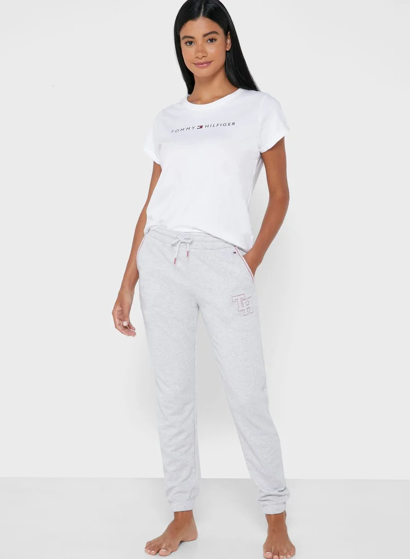 TOMMY HILFIGER Tie Waist Cuffed Pyjama