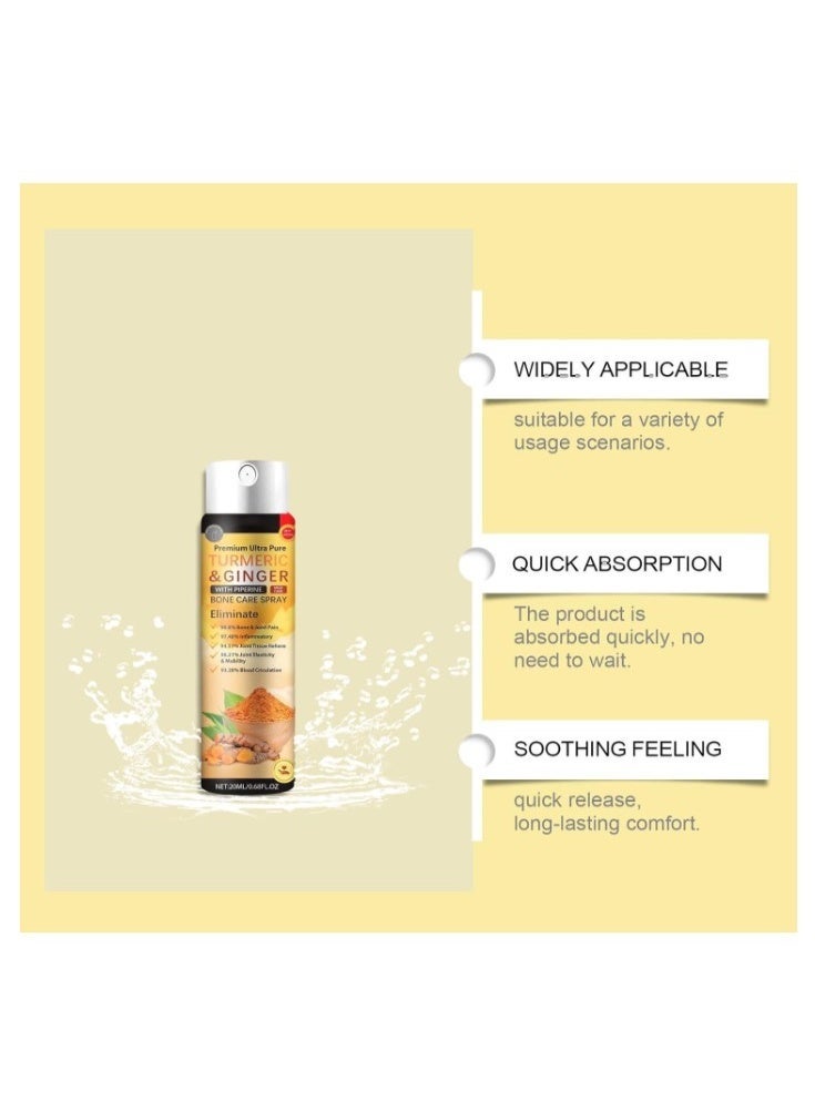 ximonth Turmeric & Ginger Bone Care Spray with Piperine – 20ml | Herbal Joint & Bone Care Formula - Image 5