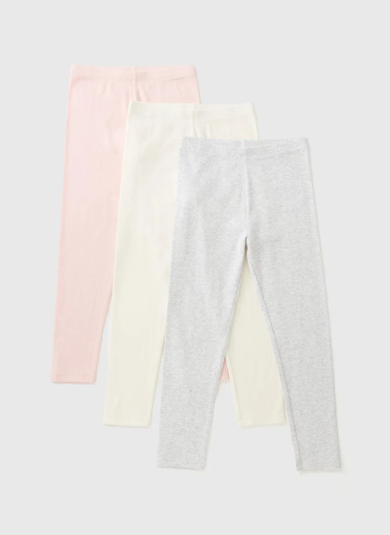 Matalan 3 Pack Girls Multicolour Leggings