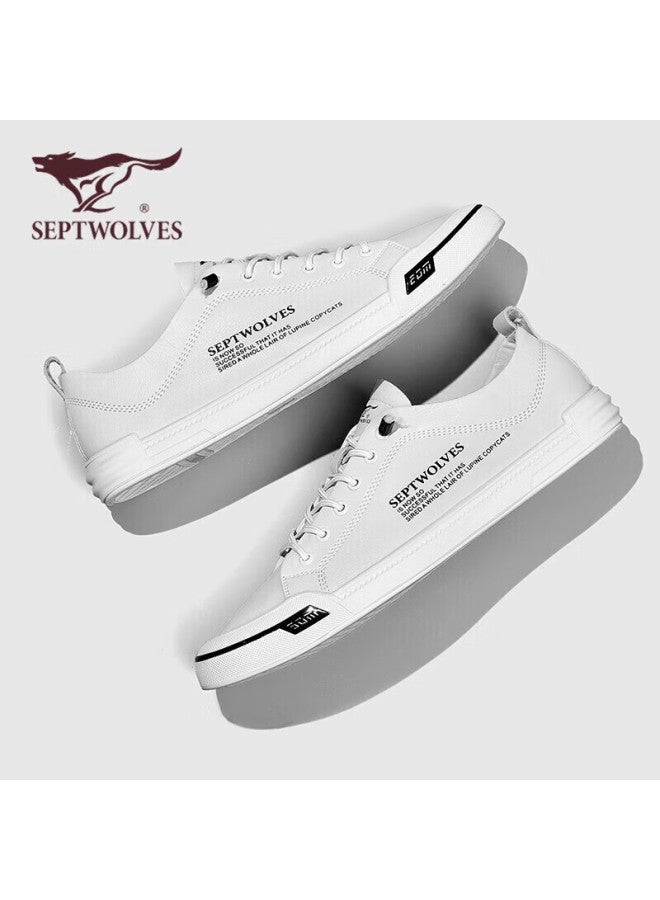 Septwolves Septwolves Men's Versatile Shoes, Casual Sneakers For Men, White Shoes 8313430848, White, Size 41 - Image 1
