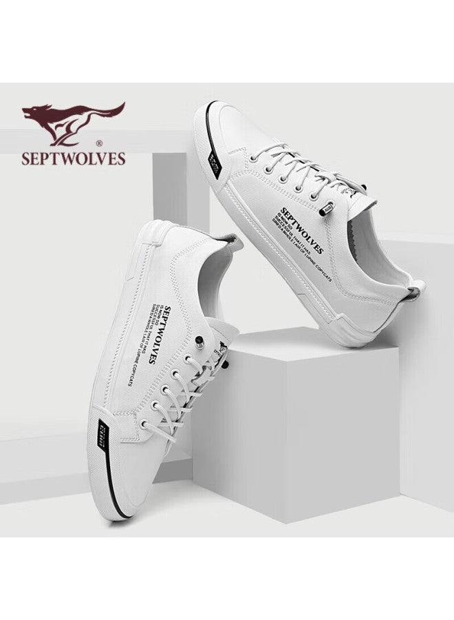 Septwolves Septwolves Men's Versatile Shoes, Casual Sneakers For Men, White Shoes 8313430848, White, Size 41 - Image 4