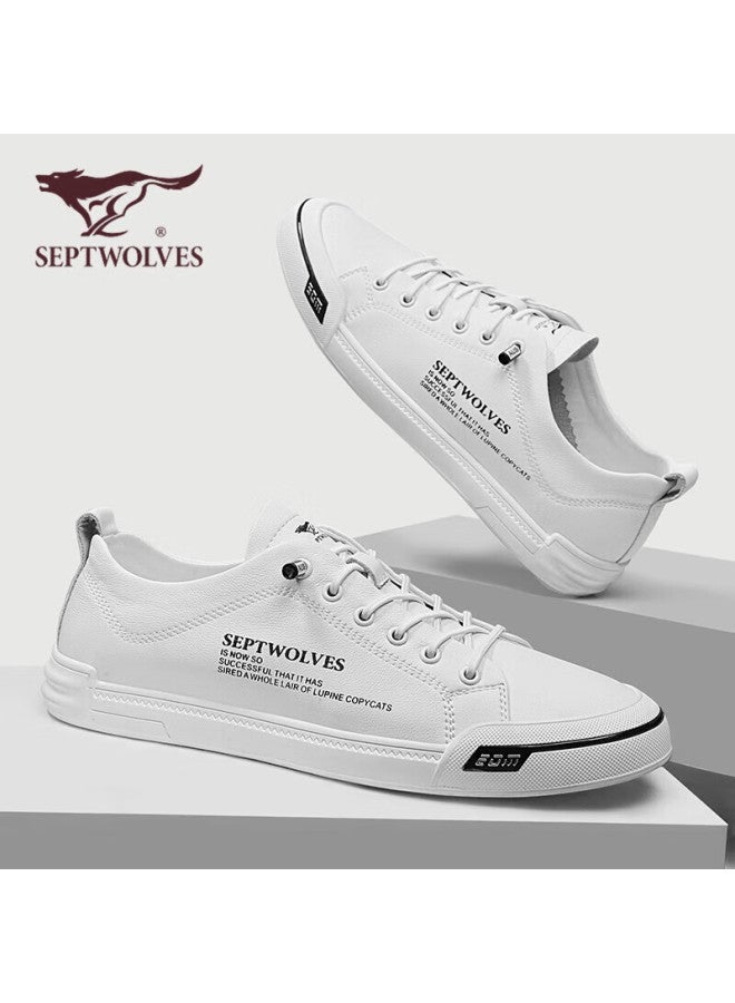 Septwolves Septwolves Men's Versatile Shoes, Casual Sneakers For Men, White Shoes 8313430848, White, Size 41 - Image 5