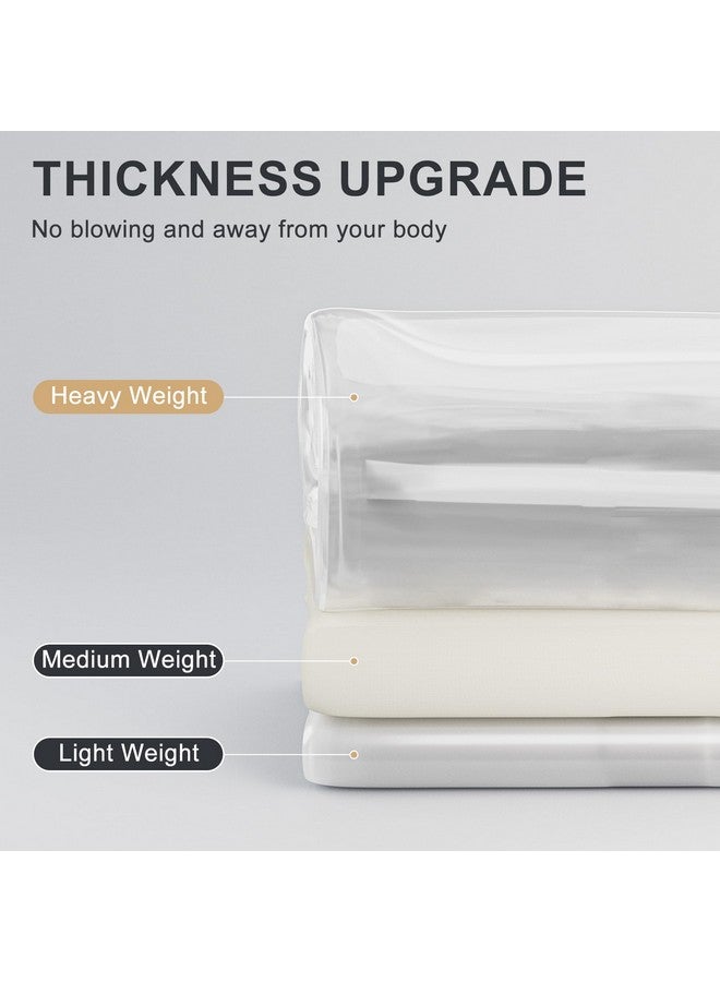 AmazerBath Shower Curtain Liner, 100% EVA Silky Soft Clear Heavy Duty Shower Curtain and Liner 2-in-1, 72x72 Luxury Plastic Weighted Bathroom Shower Liner, 12 Rustproof Grommets & 3 Heavyweight Stones - Image 5