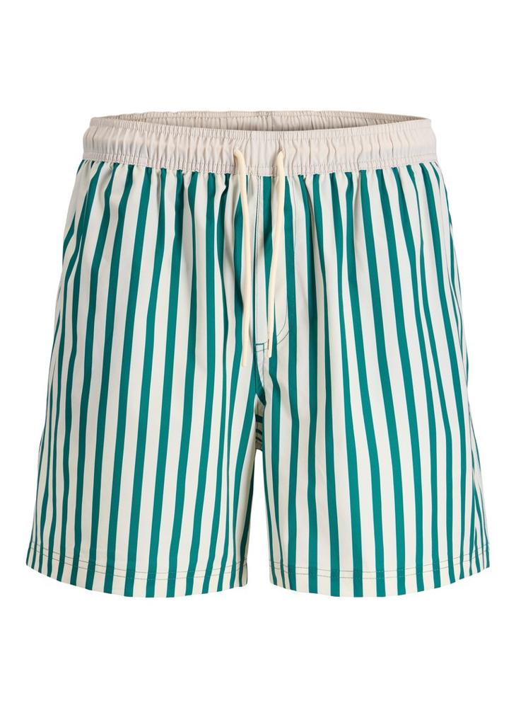 JACK & JONES Striped Drawstring Swim Shorts - Image 5