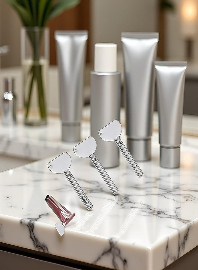 Galepromot 3Pcs Silver Stainless Steels Metal Tube Squeezer Keys Salon Toothpaste Tube Squeezers Toothpaste Roller,Rolling Toothpaste Squeezer,Bathroom Safety, Aids and Accessories - Image 4