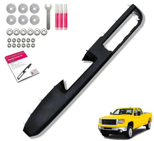 YURLOCY 80994 Front Left Driver Side Armrest Repair Kit Fit for Chevy Silverado Suburban Tahoe Avalanche For GMC Sierra Yukon 2010-2014 Door Panel with Release Handle Above Armrest 27In - Black - GM# 84127280 - Image 1
