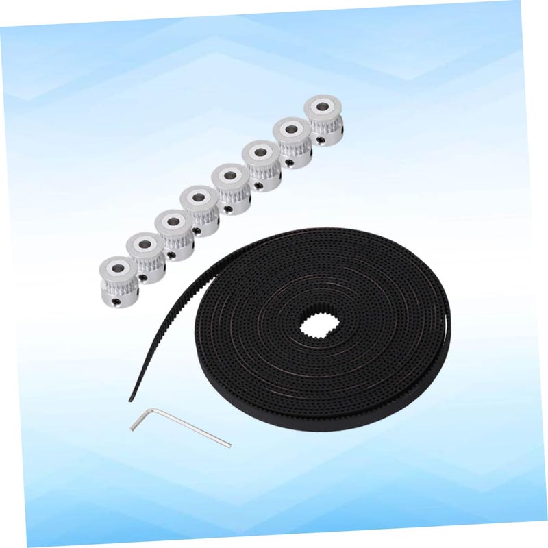 8 قطع من بكرات التوقيت عالية الدقة والحزام للطابعة للحركة الخطية - Image 3