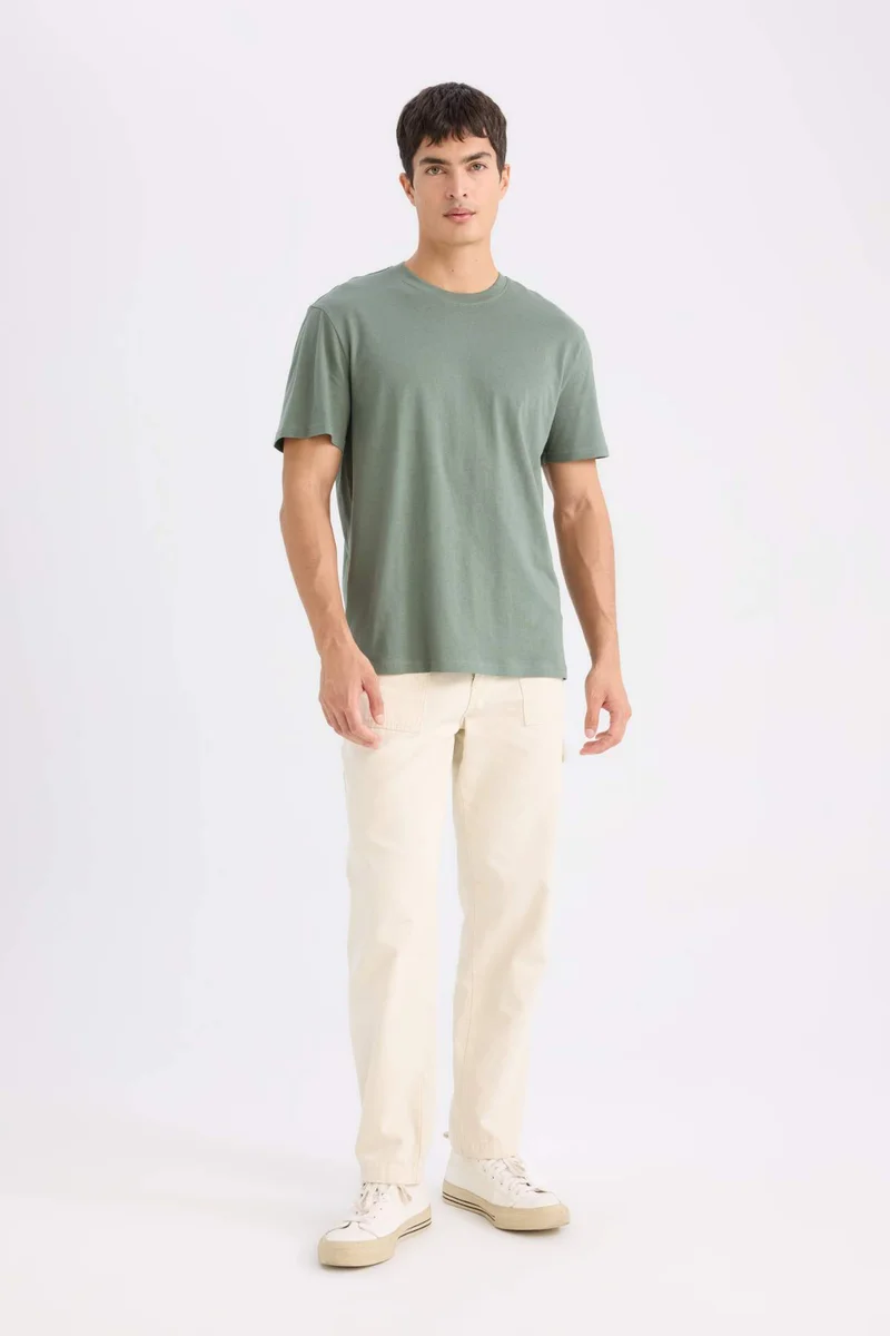 DeFacto New Regular Fit Crew Neck Short Sleeve T-Shirt