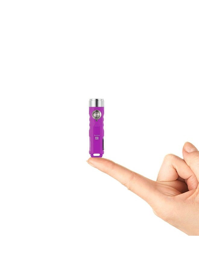 RovyVon فلاشلايت مفاتيح قابل لإعادة الشحن Aurora A1 G4 USB C، 650 لومن، فلاشلايت ميني EDC، IPx6، متعدد الوظائف، فلاشلايت جيب صغير، أساسيات التخييم في الهواء الطلق، معدات EDC للرجال والنساء - Image 1