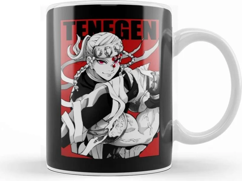 Baskı Dükkanı Print Shop Tengen Uzui Sound Hashira Flashy Ninja Mug Porcelain