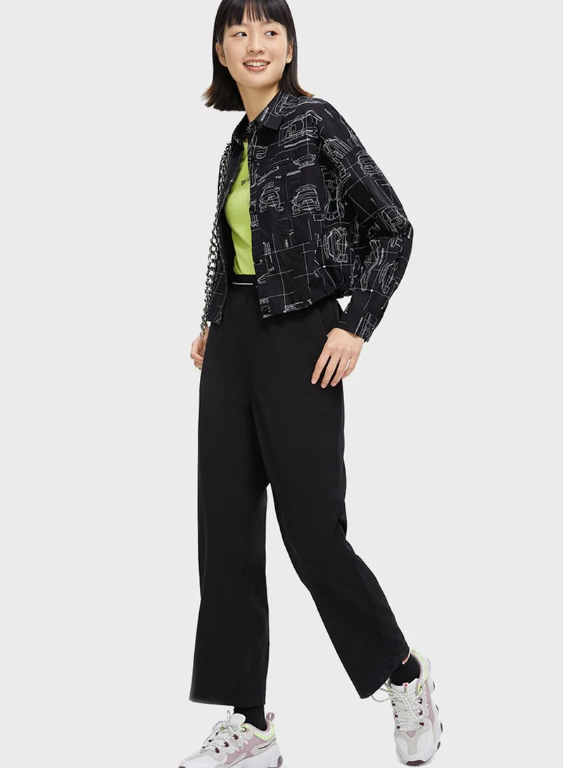 SEMIR Printed Crop Shirt