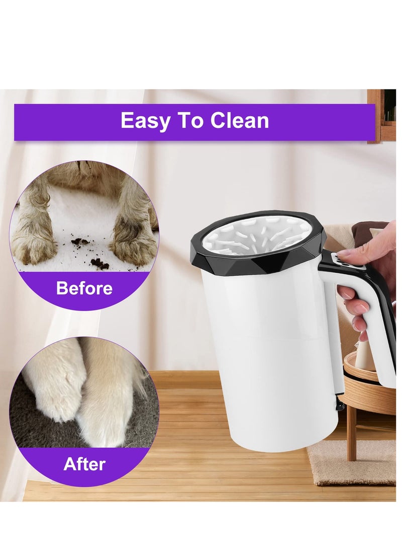 Excefore Automatic Dog Paw Cleaner, Washer Cup, 2 in 1 Portable Pet Cleaner with Soft Silicone Brush, Black  - Image 4