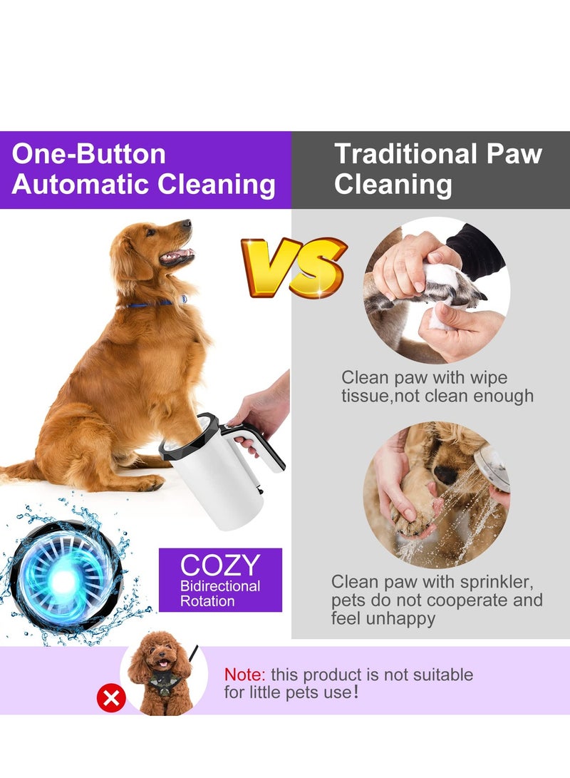 Excefore Automatic Dog Paw Cleaner, Washer Cup, 2 in 1 Portable Pet Cleaner with Soft Silicone Brush, Black  - Image 3