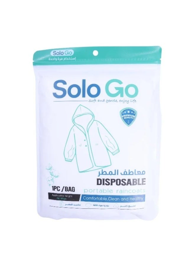 Disposable Portable Raincoat, 150 x 185 cm