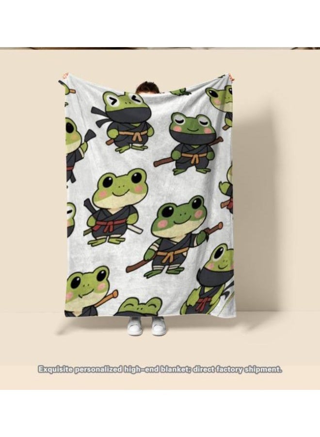 عام بطانية رقيقة من الفانيلا الكرتونية للأطفال أو الطلاب (دافئة ومريحة ومناسبة للنوم والألعاب) 100 سم * 150 سم - Image 4