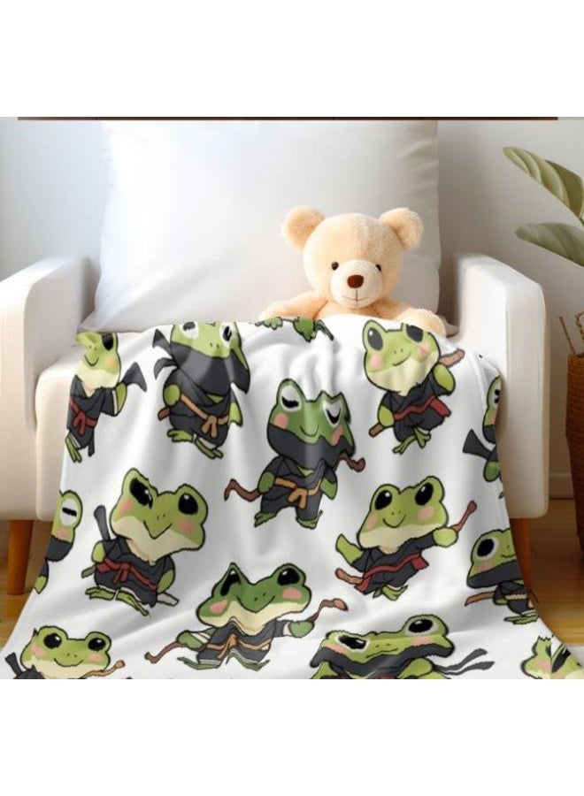 عام بطانية رقيقة من الفانيلا الكرتونية للأطفال أو الطلاب (دافئة ومريحة ومناسبة للنوم والألعاب) 100 سم * 150 سم - Image 1