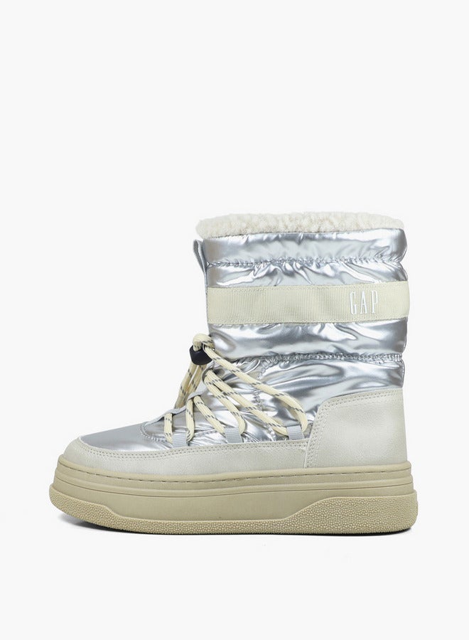 GAP Women's PARADISE HIGH NYL Lace-Up Boots - GPW5212071620 - Image 3