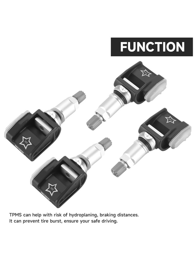 Starwell 433MHz TPMS Sensor, Tire Pressure Monitoring System Sensor - Compatible for Mercedes-Benz E300 E350 E400 E450, for Mercedes-Benz AMG GT 53/63/63S 2019-2021 - A0009052102 Set of 4  - Image 5