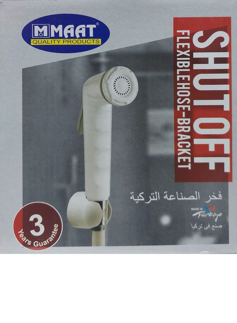 MAAT Shattaf with Flexible Hose and Bracket White-Grey MAAT - Image 2