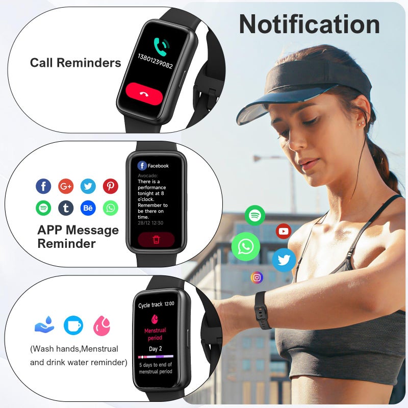 VMQIPNS Fitness Tracker,Smart Watch with 24/7 Heart Rate Blood Oxygen Sleep Monitor,1.47" HD Touchsreen with Step & Calorie Counter 100+ Sport Modes Health Activity Trackers for Men and Women (Black) - Image 3