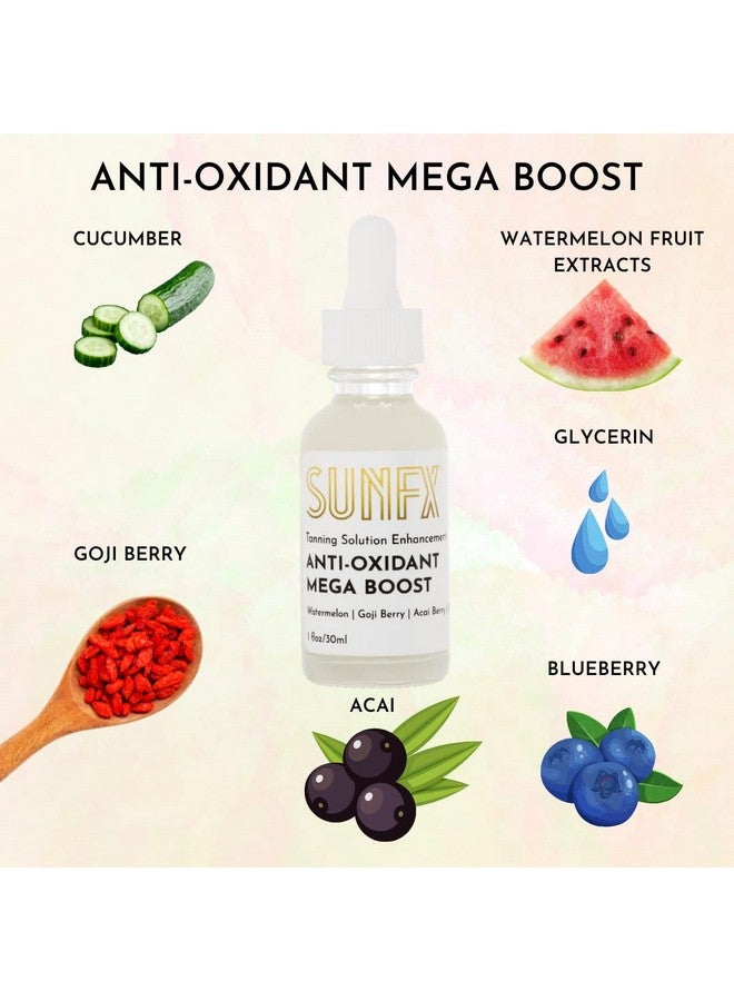 sunfx Sunless Tanning Additive ; Anti Oxidant Mega Boost ; Watermelon Goji Berry Acai Berry 1 Fl Oz/30Ml - Image 4