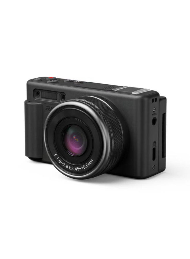 Rich Ly-10l 3x Optical Zoom Selfie Flip Screen Student Digital Camera Birthday Gift Entry-level Campus Hd Vlog Travel Alternative Ccd Black 64gb Dual Battery - Image 3