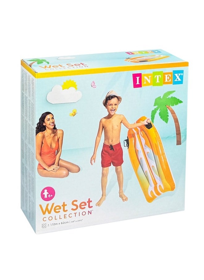 INTEX - Intex One Piece Surf Mattress with Handle 112x62 cm - Image 1