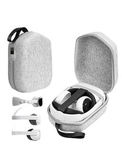 XICEN Hard Case for Meta Oculus Quest 3 VR Gaming Headset&Touch Controllers,Waterproof Shockproof Carrying Bag , Suitable for Travel and Home Storag (Grey)  - Image 1