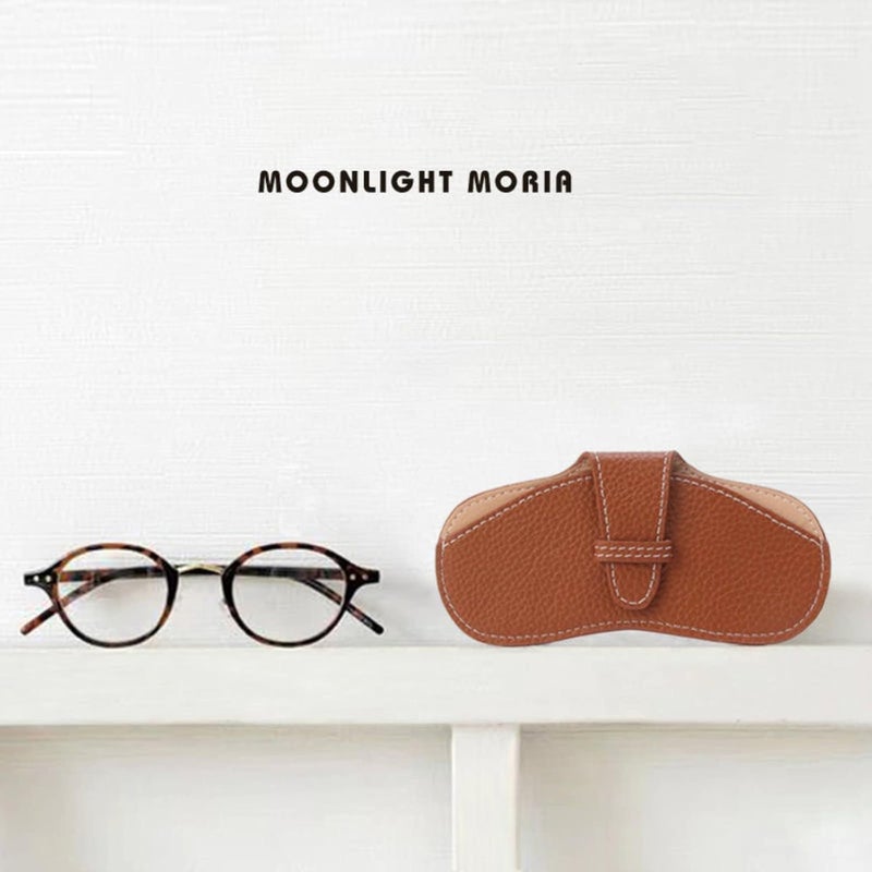 POSICHE Portable Eyeglass Case - Ultra-Fine Leather Soft & Protective Glasses Storage Bag - Image 2