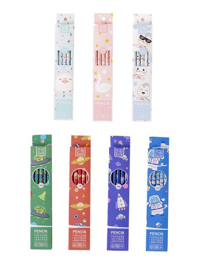 Generic 70 Piece Children's Cartoon Pencils Elementary School Students Kindergarden Learning Stationery Supplies HB Pencils With Erasers  - Image 1