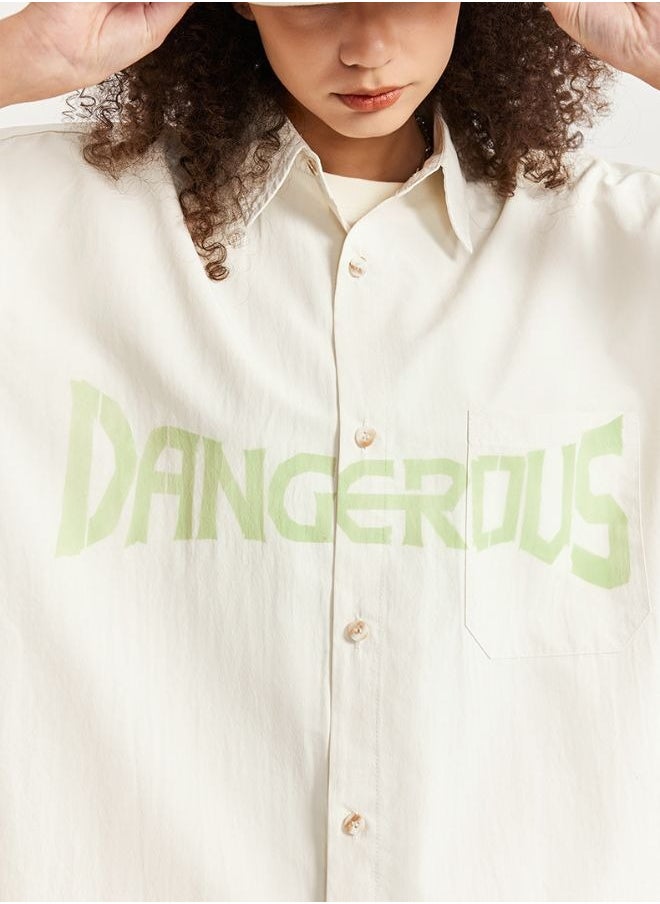 Mei Stylish Unisex Casual Button-down Trucker Jacket Shirt  - Image 4