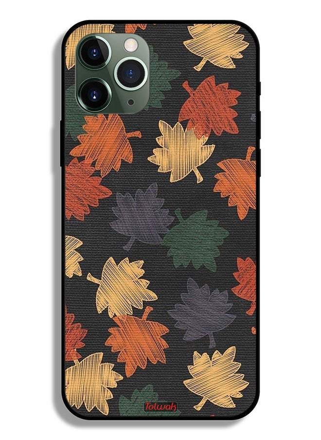 Tolwak Apple iPhone 11 Pro Max Protective Case Autumn Leaves Art  - Image 2