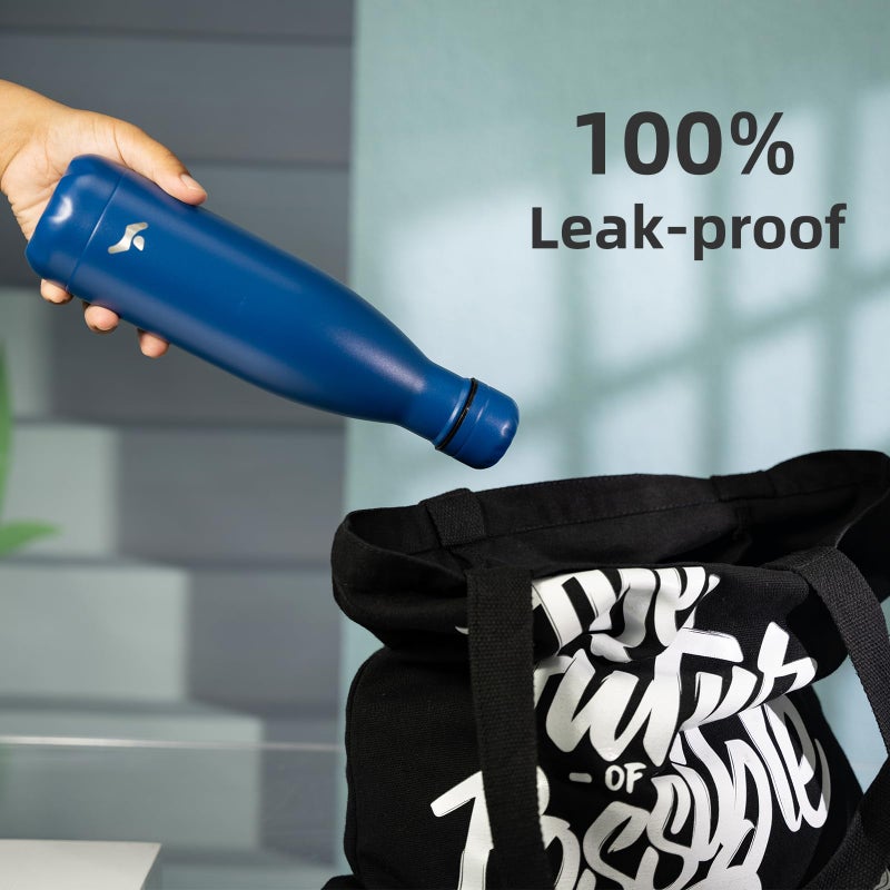 Konokyo Insulated Water Bottles,12 oz Double Wall Stainless Steel Vacumm Metal Flask for Sports Travel,Blue - Image 5