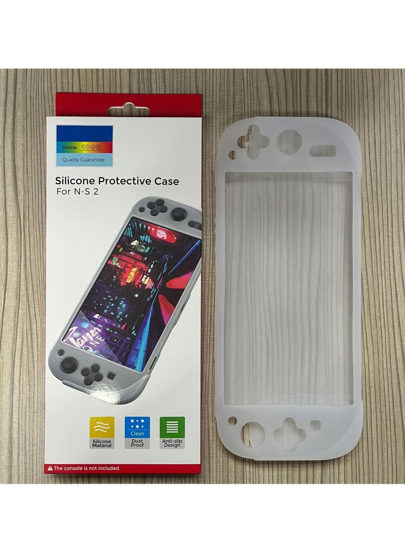 الفرح كون لينة حالة واقية سيليكون التفاف كامل عن التبديل 2 المحمولة لعبة كمبيوتر متوافق مع التبديل 2 ( شفافة ) - Image 1