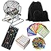 SEETOOOGAMES Deluxe Bingo Game Set Metal Cage 50 Bingo Cards 500 Paper Sheets 500 Chips 75 Balls Plastic Master Board Great for Large Groups Family Games Nights Parties Classic Cage - Image 2