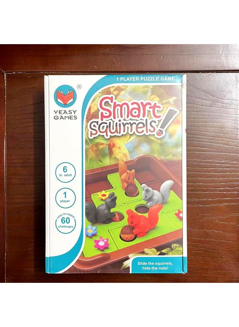 Generic - Clever Fox Puzzle Game for Kids - Logic  Parent-Child 9604 squirrel push fruit [English color box]] - Image 1