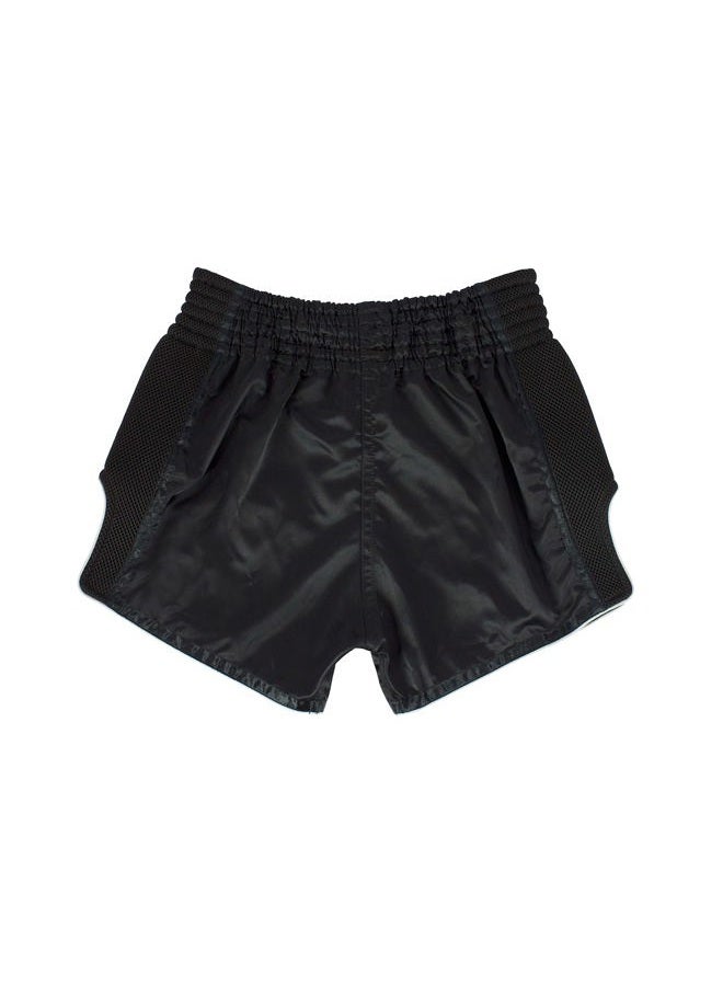 FAIRTEX BS1901 MUAY THAI SHORTS STEALTH BLACK MEDIUM - Image 3