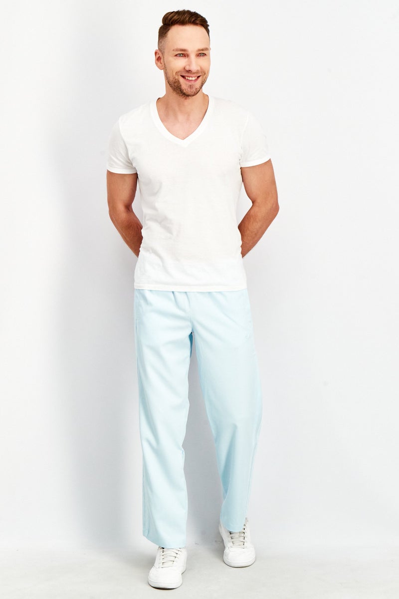 adidas Originals Men Sportswear Fit Adicolor Contempo Track Pants, Light Blue - Image 3