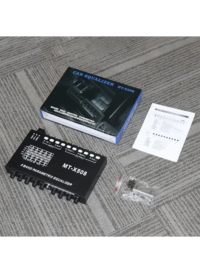 5 Band Car Equalizer Amplifier 6 Channel Parametric Equalizer 36V Power Supply - Image 1